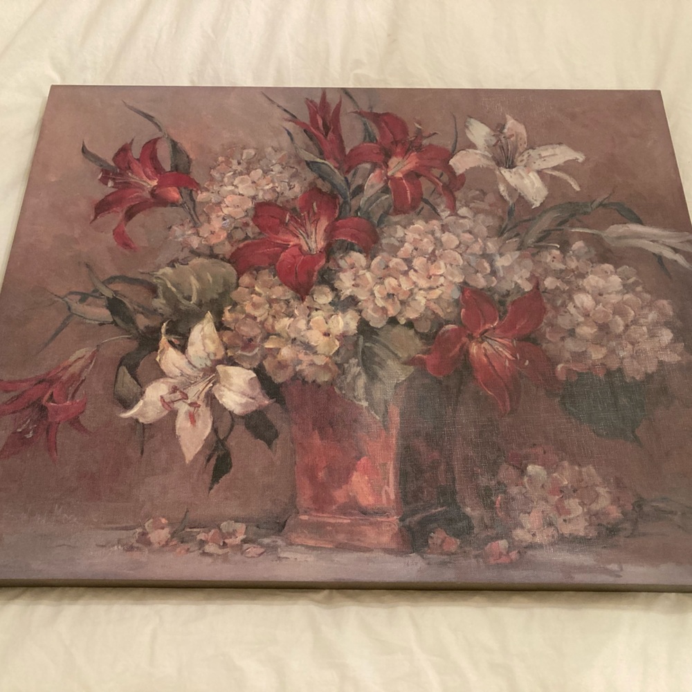 Floral Arrangement Canvas Picture